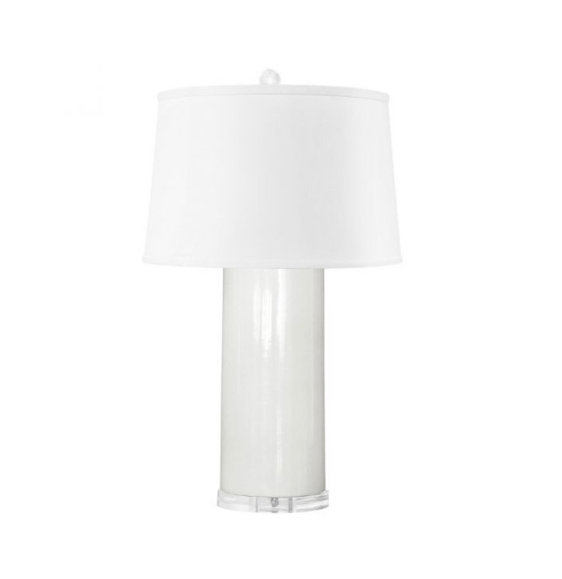 Formosa Lamp - White, with shade - Trellis Home