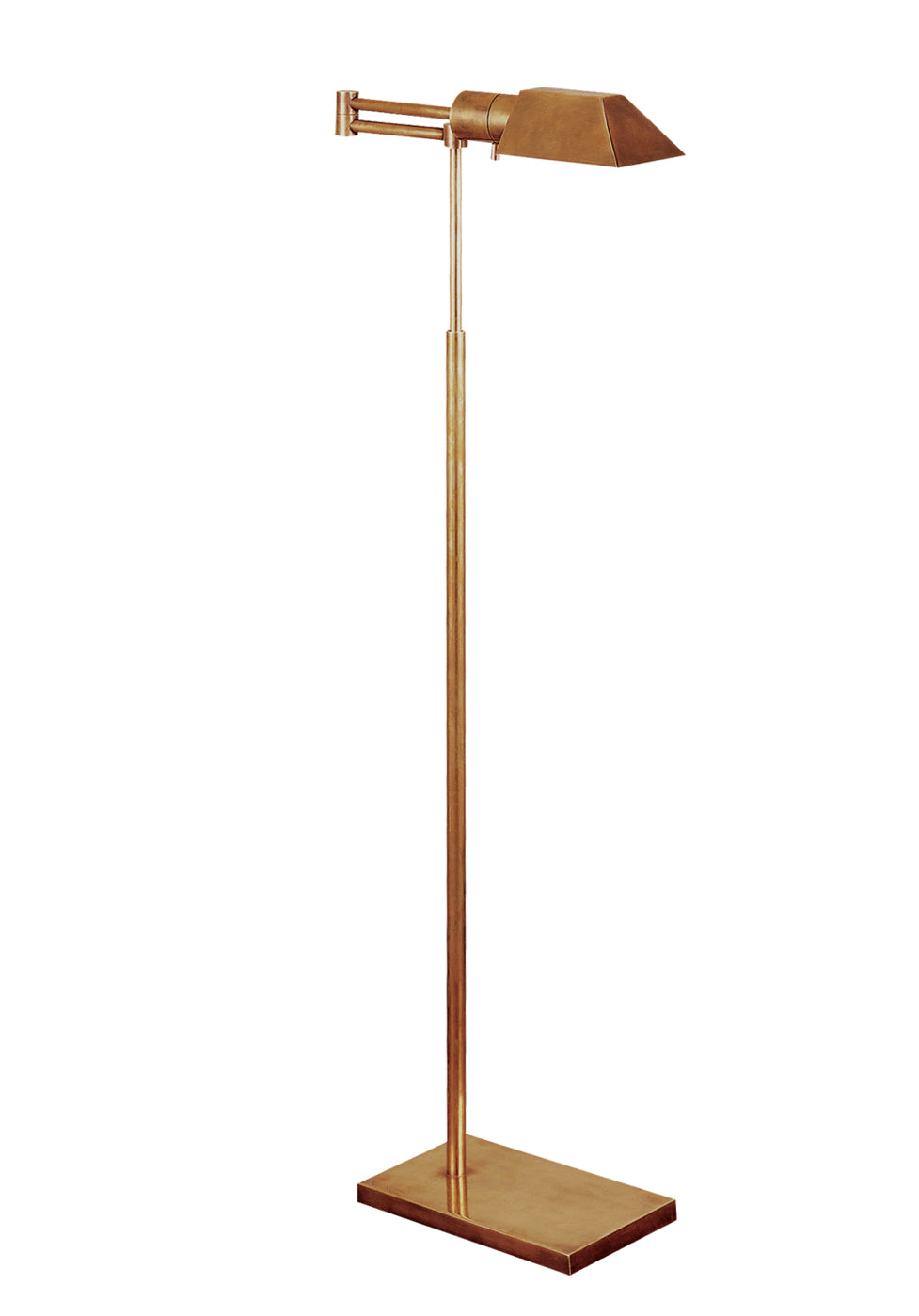 Visual Comfort Studio Swing Arm Floor Lamp (Brass)