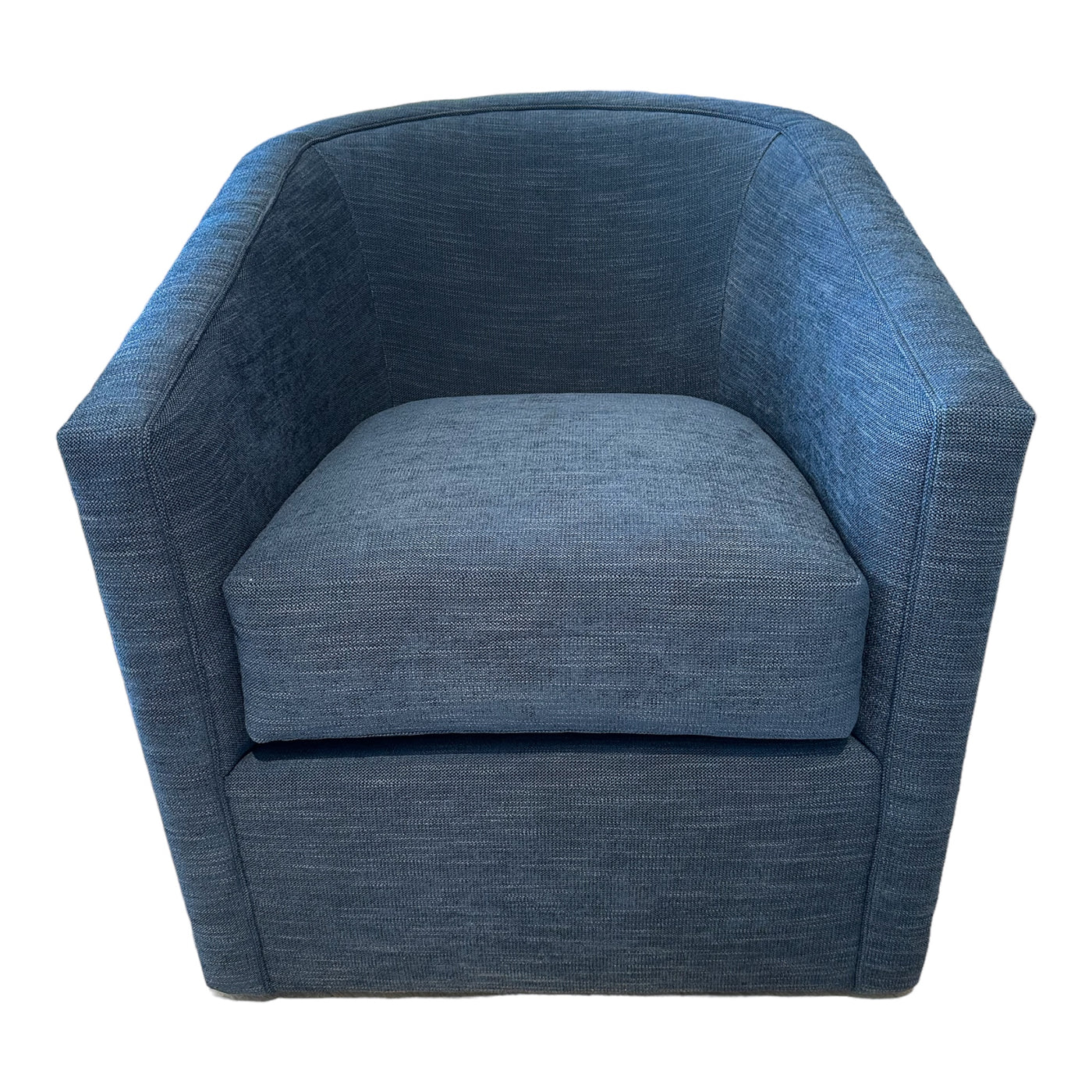 Monica Swivel Chair - Navy Crypton fabric