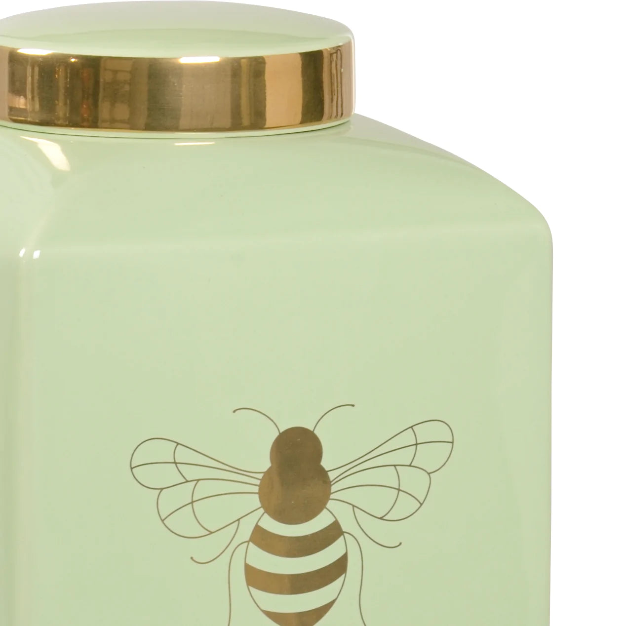 Bee Gracious Ginger Jar in Pistachio