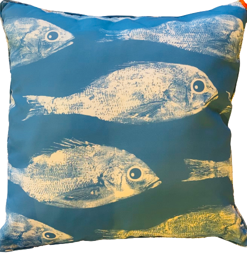 Gyotaku Indoor/Outdoor Pillow