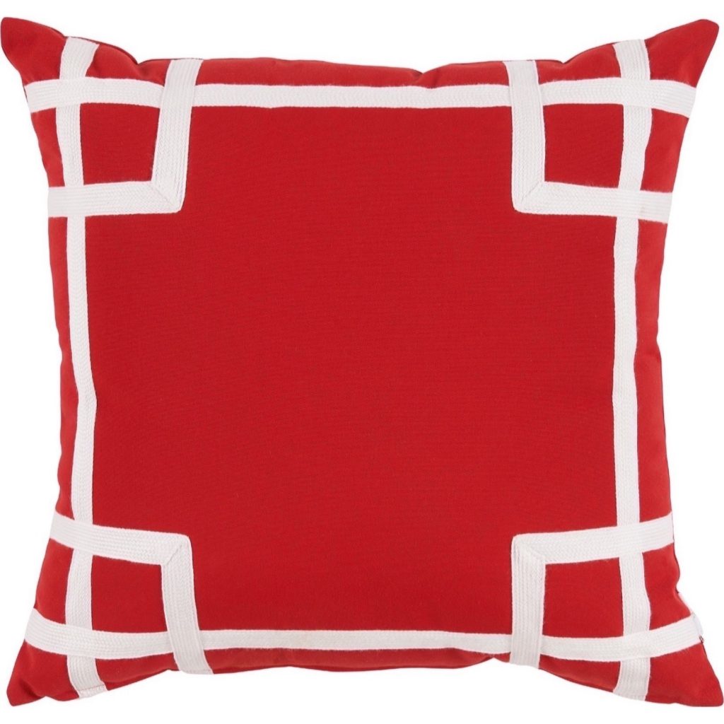 Rio Red Outdoor Pillow 20x20 - Trellis Home