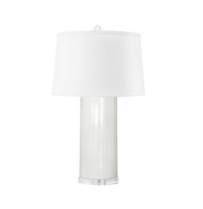 Formosa Lamp - White, with shade - Trellis Home