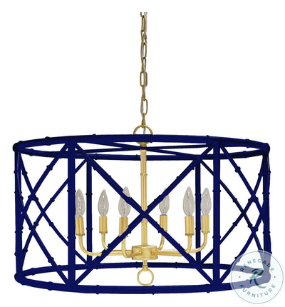 ZIA Pendant by Worlds Away (Navy or White) - Trellis Home